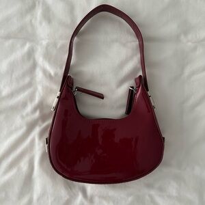 Elegant Burgundy Women's Shoulder Bag